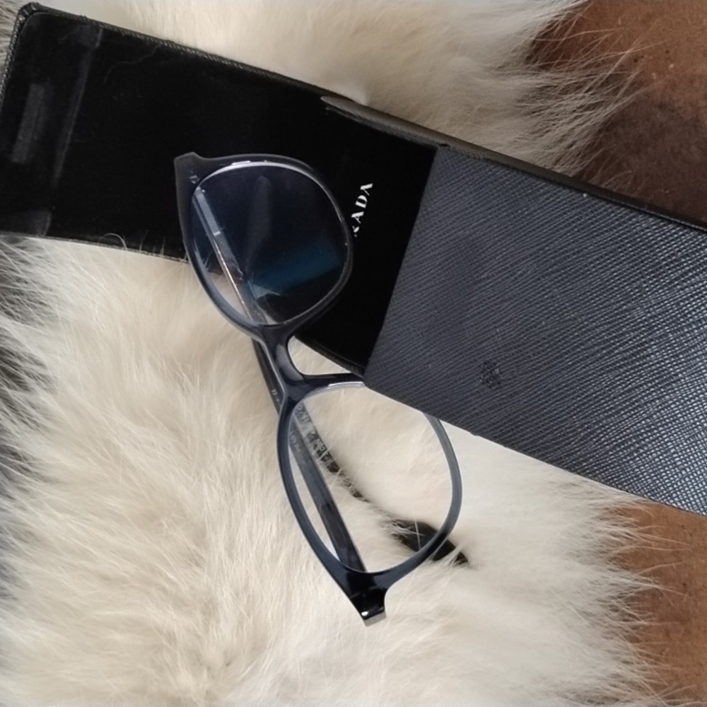 Prada Blue Rimmed Reading Glasses - Picture 2 of 6